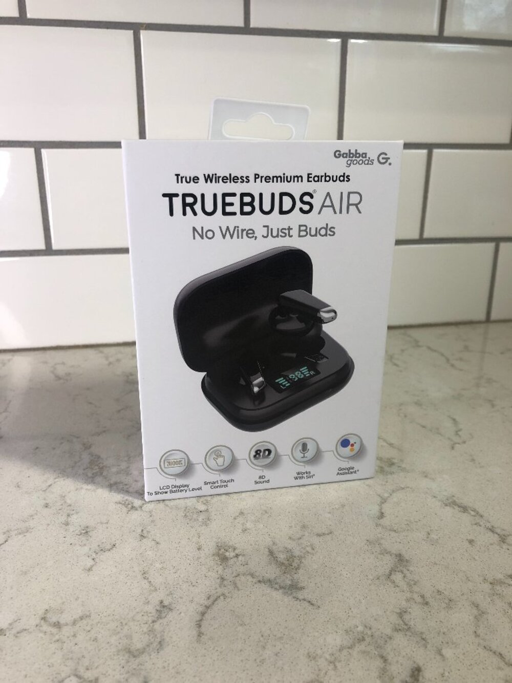GabbaGoods TrueBuds Air Premium True Wireless Black Earbuds
